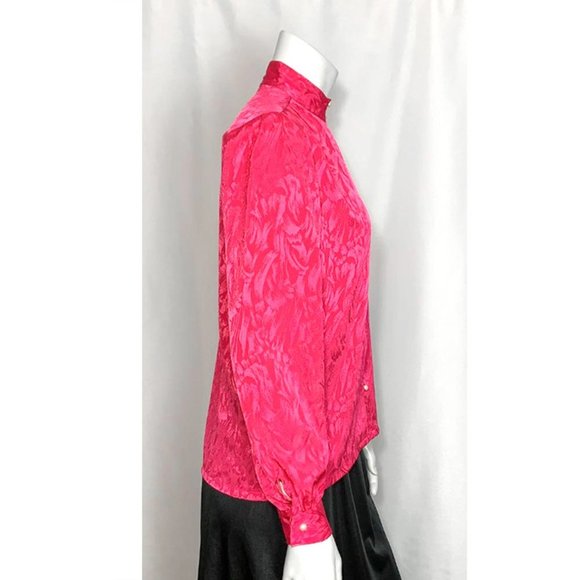 VINTAGE ADELAAR MATSON Keyhole Secretary blouse - Picture 2 of 8